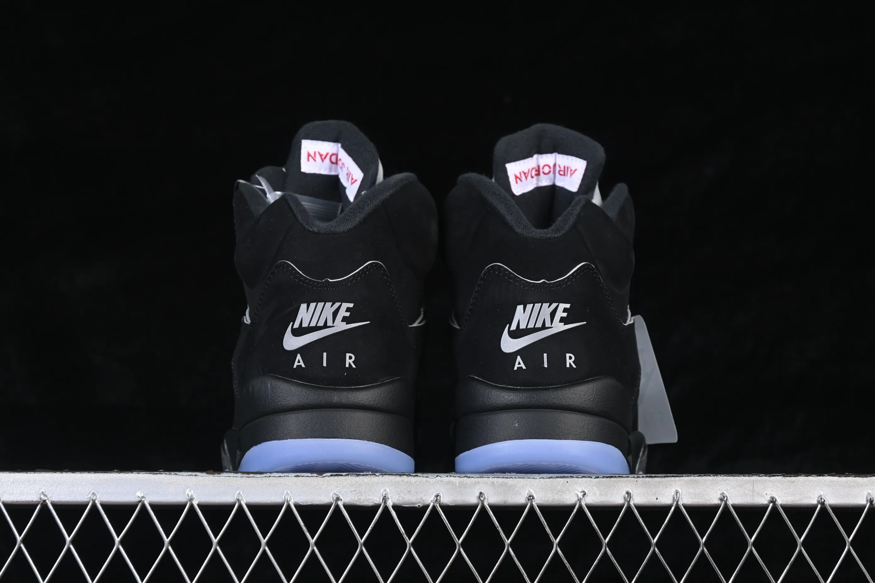 All categories Air Jordan Jordan series basketball shoes Air Jordan 5 TG version Air Jordan 5 Black "Metallic Reimagined" AJ5 Joe 5 black silver first layer basketball shoes HF3975-001